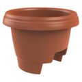 Fiskars Fiskars 477121-1001 12 in. Clay Rail Planter 173144